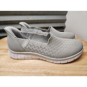 S Sport by Skechers Hands Free Step-Ins gray memory foam shoes size 6.5